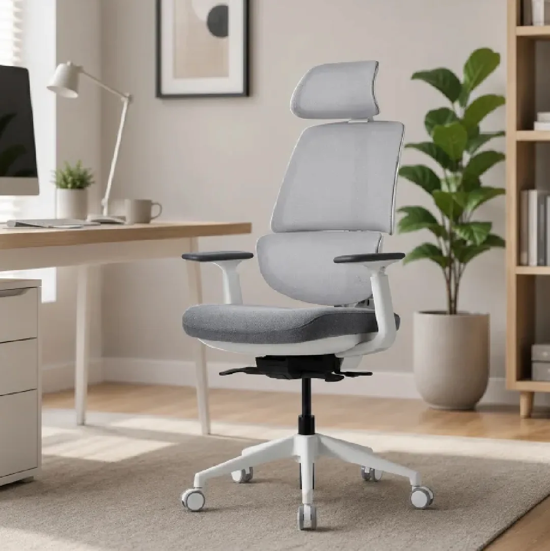 G3 High-Back Mesh Chair with Dual Backrest - White Saudi Arabia 2